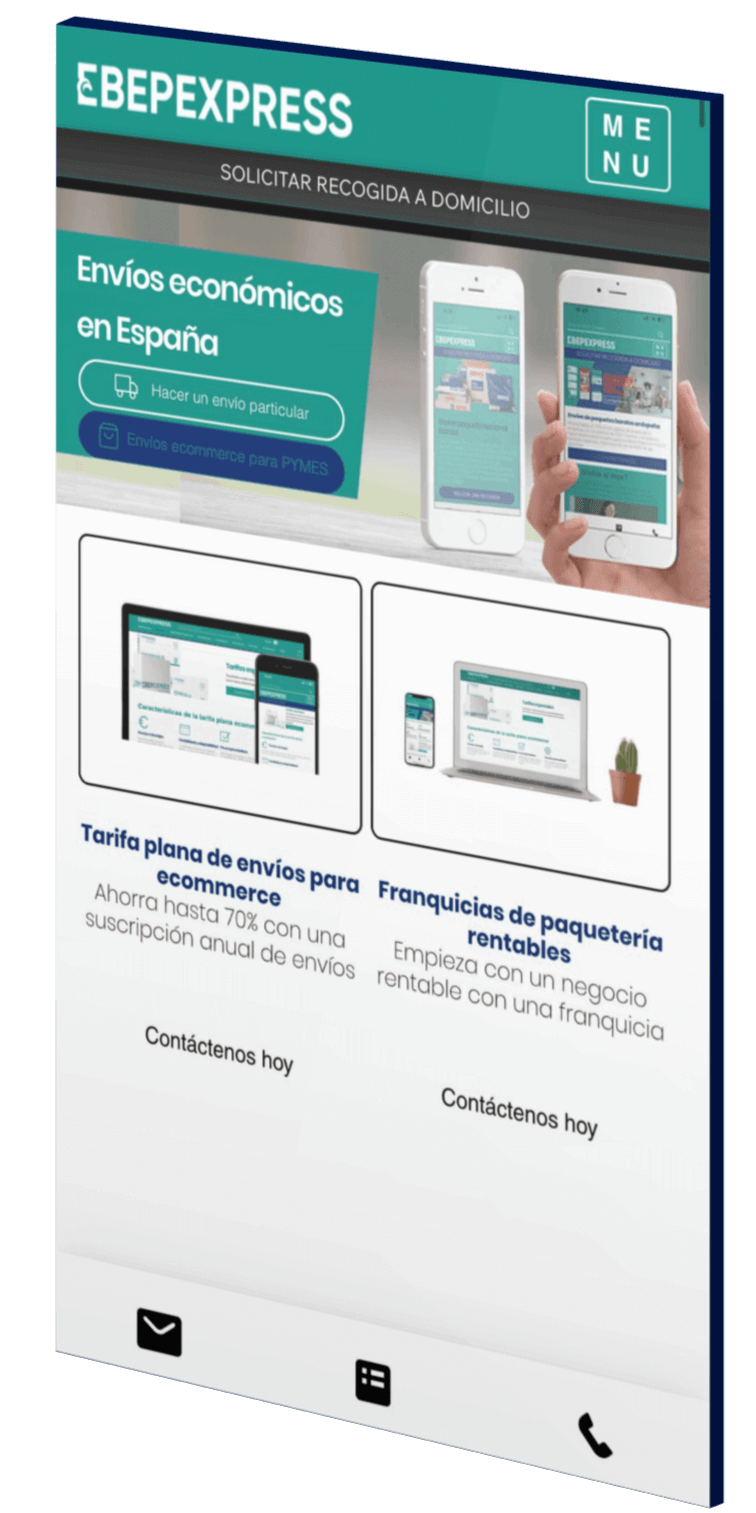 Enviar paquetes EBEP EXPRESS CHILE